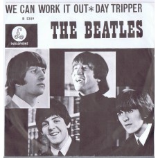 BEATLES We Can Work It Out / Day Tripper (Parlophone R 5389) Holland 1965 PS 45 (White Bar Sleeve)